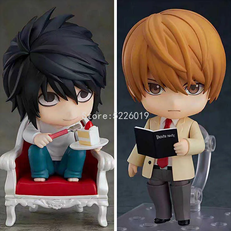 10 Cm Death Nota Anime Figura 1160 # Yagami Acção Luz Figura Morte Nota  Yagami Light 1200 # L Lawliet Figurine Modelo Boneca Presente Y0705 De  $197,33